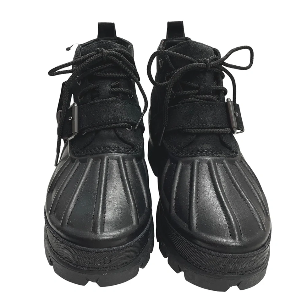 Polo Ralph Lauren Men’s Oslo Low Boot Leather & Suede Black 7D